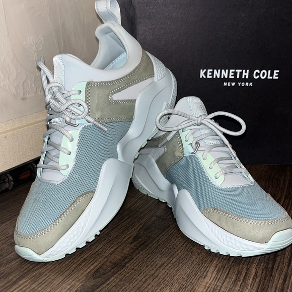 Kenneth Cole Shoes - Kenneth Cole New York Women's Maddox Jogger Gray & Sage Sneaker Size 6.5 NIB